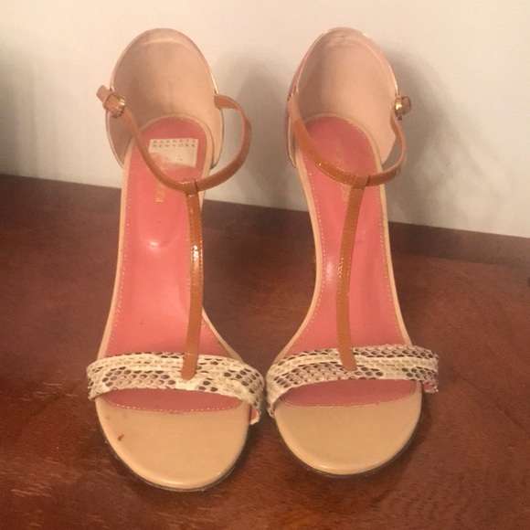 Sergio Rossi heels nude snake skin and   size 40.5 - Picture 2 of 10